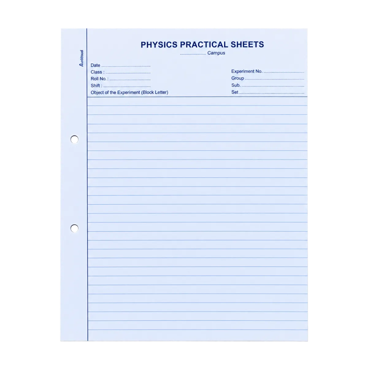 Physics Pratictical Sheet