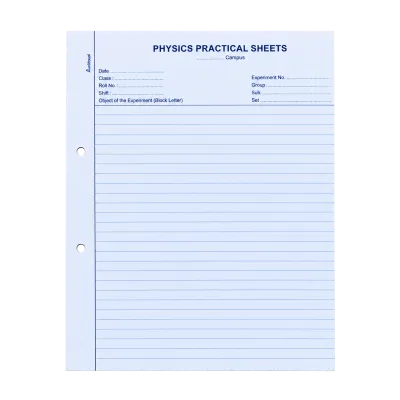 Physics Pratictical Sheet